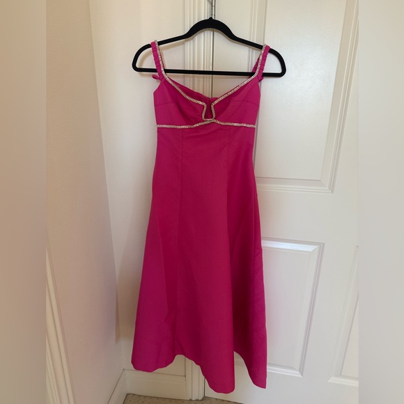 NWT Self Portrait Pink Off-Shoulder Dress - Picture 5 of 6